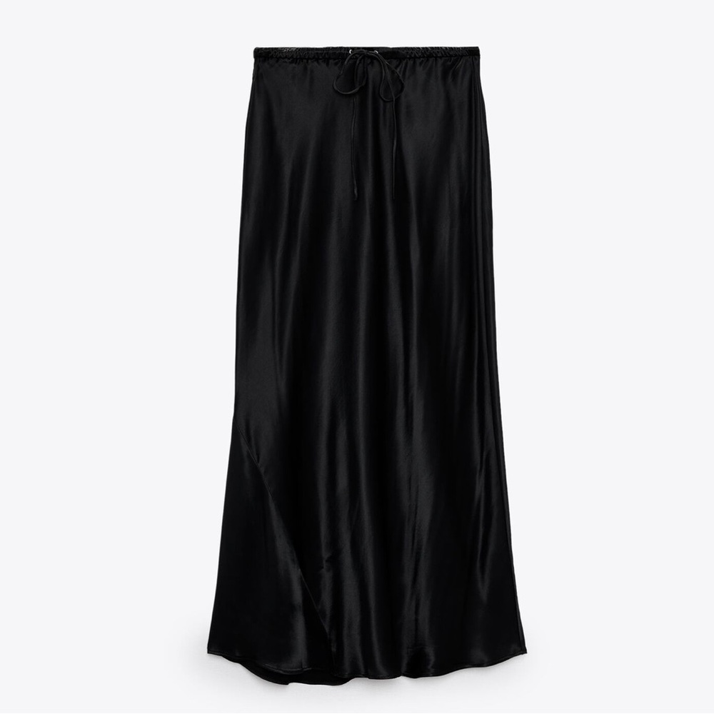 ZARA satin midi skirt - Size: M